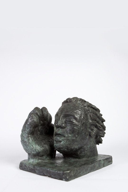 Der Atem, 1985, Bronze; Leihgabe des Förderkreises für die Kunsthalle Mannheim e.V. seit 1988; © Dieter Hacker, Kunsthalle Mannheim